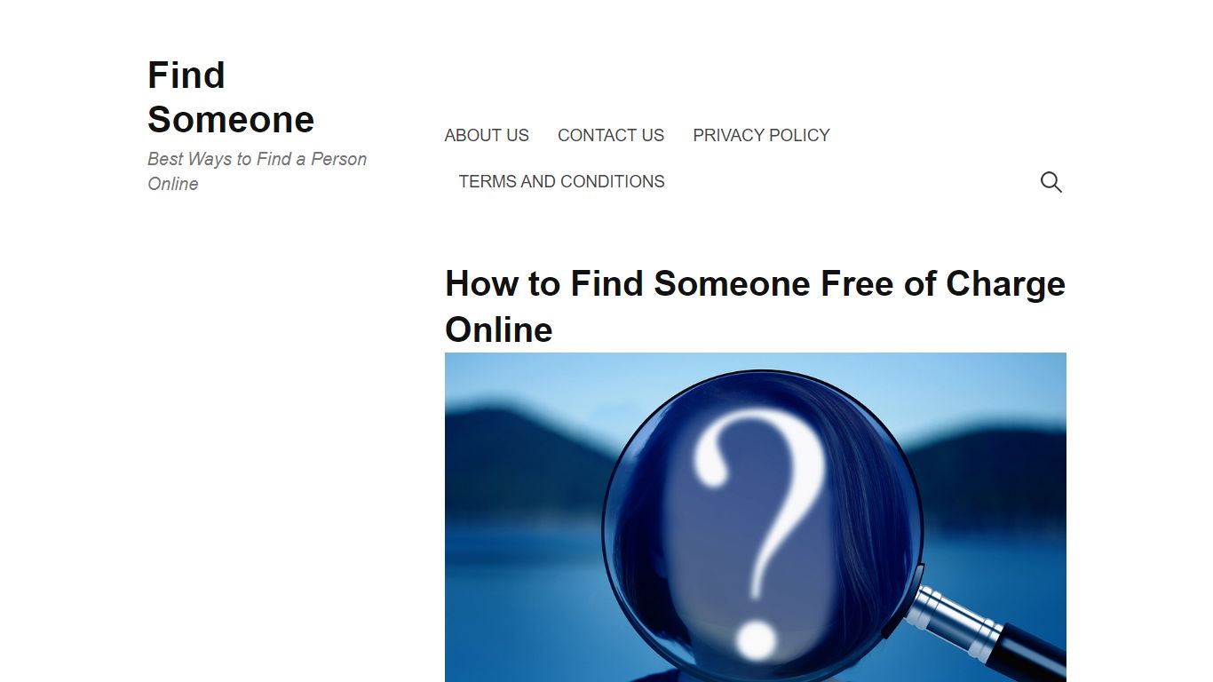 How to Find Someone Free of Charge Online